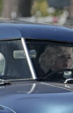 ANA DE ARMAS on the Set of Blonde in Los Angeles 08/23/2019