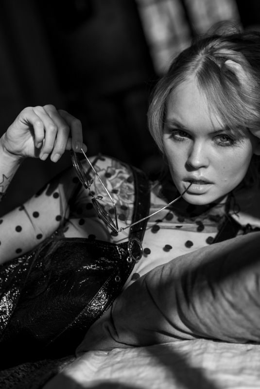 ANASTASIYA SCHEGLOVA on the Set of a Photoshoot, May 2019