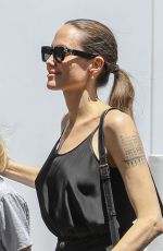 ANGELINA JOLIE Arrives at Fred Segal in West Hollywood 08/02/2019