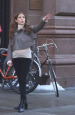 ANNA KENDRICK on the Set of Love Life in New York 08/30/2019