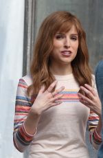 ANNA KENDRICK on the Set of Love Life in New York 08/30/2019