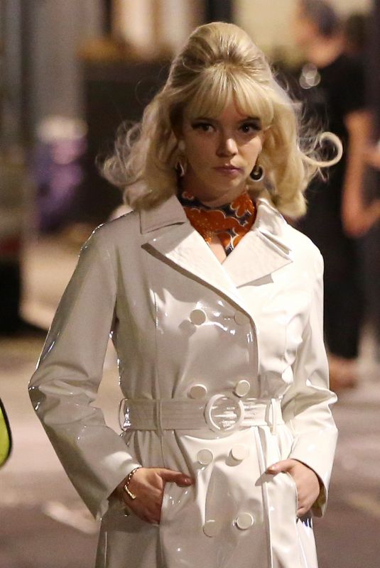 ANYA TAYLOR-JOY on the Set of Last Night in Soho in London 08/15/2019