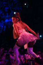 ARIANA GRANDE Performs at Her Sweetener World Tour at O2 Arena in London 08/17/2019