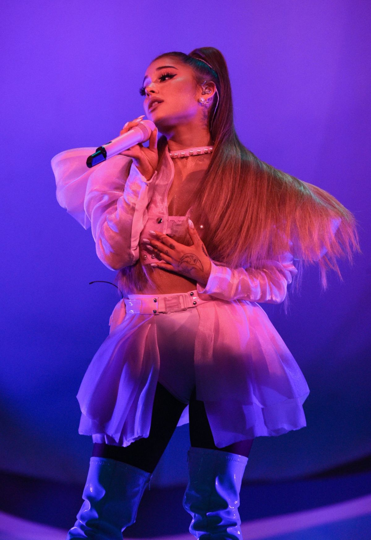 ARIANA GRANDE Performs at Her Sweetener World Tour at O2 Arena in ...