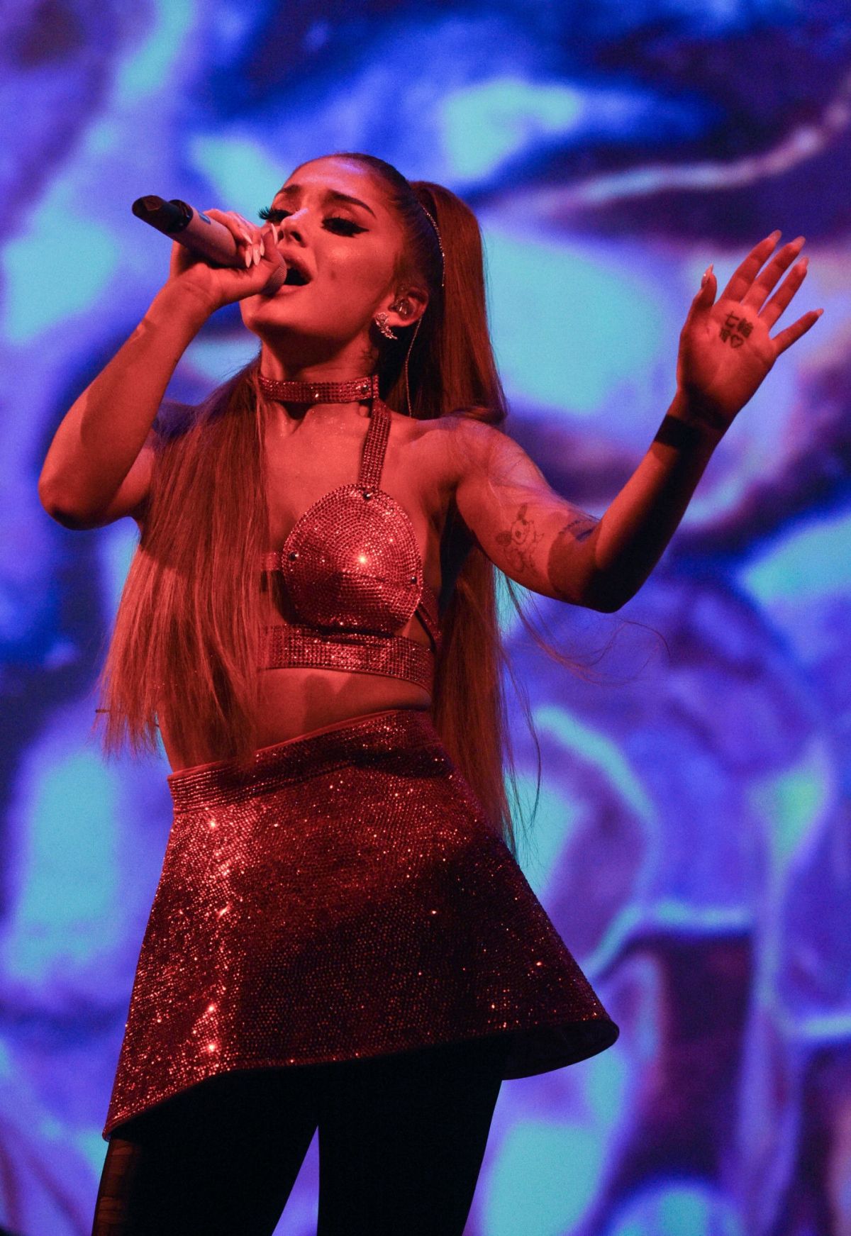 Ariana Grande Performs At Her Sweetener World Tour At O2
