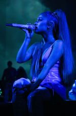 ARIANA GRANDE Performs at Her Sweetener World Tour at O2 Arena in London 08/17/2019