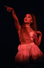 ARIANA GRANDE Performs at Her Sweetener World Tour at O2 Arena in London 08/17/2019