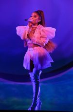 ARIANA GRANDE Performs at Her Sweetener World Tour at O2 Arena in London 08/17/2019