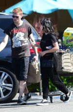 ARIEL WINTER and Levi Meaden Shopping at Vons in Studio City 08/06/2019