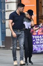 ASHLEY ROBERTS and Giovanni Pernice Out for Lunch in London 08/10/2019