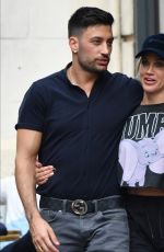 ASHLEY ROBERTS and Giovanni Pernice Out for Lunch in London 08/10/2019