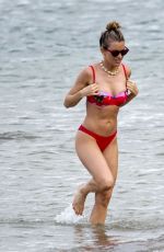 ASHLEY ROBERTS in Bikini at a Beach in Ibiza 08/12/2019