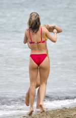 ASHLEY ROBERTS in Bikini at a Beach in Ibiza 08/12/2019