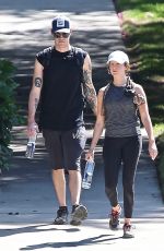 ASHLEY TISDALE and Christopher French Out Hiking in Los Angeles 08/24/2019