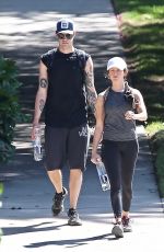 ASHLEY TISDALE and Christopher French Out Hiking in Los Angeles 08/24/2019