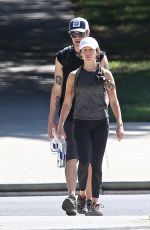 ASHLEY TISDALE and Christopher French Out Hiking in Los Angeles 08/24/2019