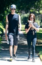 ASHLEY TISDALE and Christopher French Out Hiking in Los Feliz 08/11/2019