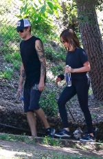 ASHLEY TISDALE and Christopher French Out Hiking in Los Feliz 08/11/2019