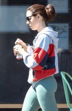 AUBREY PLAZA Out with Her Dogs in Los Angeles 08/22/2019