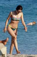 AURORA RAMAZZOTTI in Bikini on the Beach in Mykonos 08/02/2019