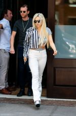 AVA MAX Leaves Her Hotel in New York 08/25/2019