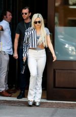 AVA MAX Leaves Her Hotel in New York 08/25/2019