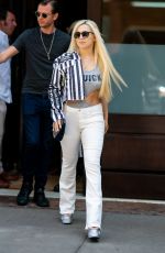AVA MAX Leaves Her Hotel in New York 08/25/2019