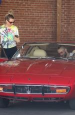BEHATI PRINSLOO and Adam Levine Shopping Vintage Car in Los Angeles 08/15/2019