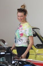 BEHATI PRINSLOO and Adam Levine Shopping Vintage Car in Los Angeles 08/15/2019