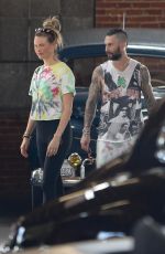 BEHATI PRINSLOO and Adam Levine Shopping Vintage Car in Los Angeles 08/15/2019