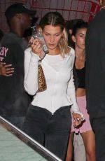 BELLA HADID Arrives at Catch One in Los Angeles 08/15/2019