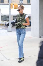 BELLA HADID Out in New York 08/27/2019