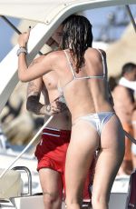 BELLA THORNE in Bikini and Beanjamin Mascolo at a Boat in Sardinia 08/21/2019