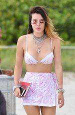 BELLA THORNE in Bikini at a Beach in Miami 08/07/2019