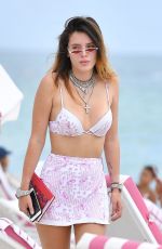 BELLA THORNE in Bikini at a Beach in Miami 08/07/2019