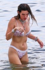 BELLA THORNE in Bikini at a Beach in Miami 08/07/2019