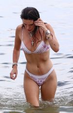 BELLA THORNE in Bikini at a Beach in Miami 08/07/2019
