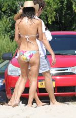 BETHENNY FRANKEL in Bikini on the Beach in Hamptons 08/29/2019