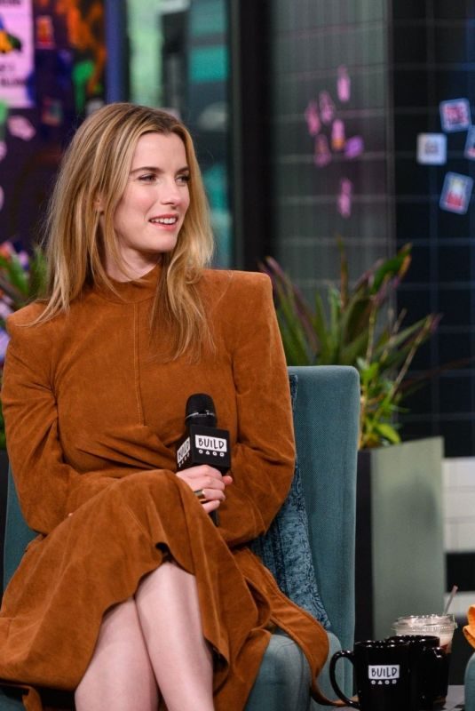 BETTY GILPIN and ALISON BRIE at AOL Build in New York 08/13/2019