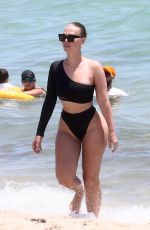 BIANCA ELOUISE in Bikini on the Beach in Miami 08/15/2019