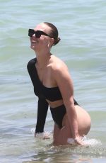 BIANCA ELOUISE in Bikini on the Beach in Miami 08/15/2019