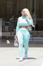 BLAC CHYNA in Tights Out and About in Beverly Hills 08/20/2019