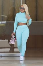 BLAC CHYNA in Tights Out and About in Beverly Hills 08/20/2019