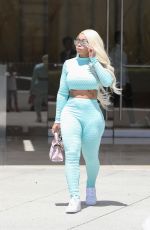 BLAC CHYNA in Tights out in Beverly Hills 08/20/2019