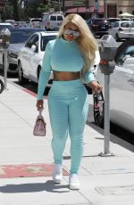 BLAC CHYNA in Tights out in Beverly Hills 08/20/2019