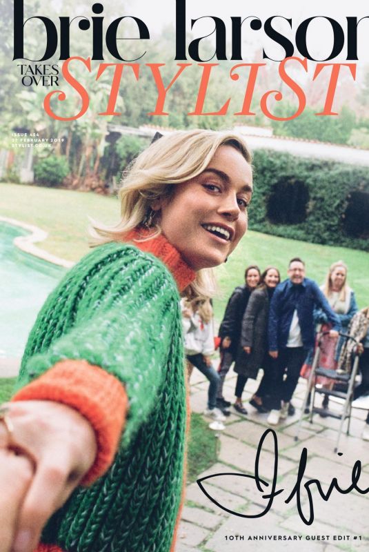 BRIE LARSON for Stylist Magazine, February 2019