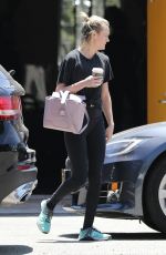 BRIE LARSON Leaves a Gym in Los Angeles 08/01/2019