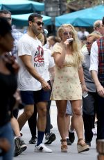 BRITNEY SPEARS Out at Disneyland 08/04/2019