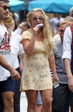 BRITNEY SPEARS Out at Disneyland 08/04/2019