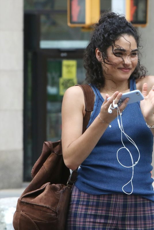 BRITTANY O’GRADY on the Set of Little Voice in New York 08/22/2019